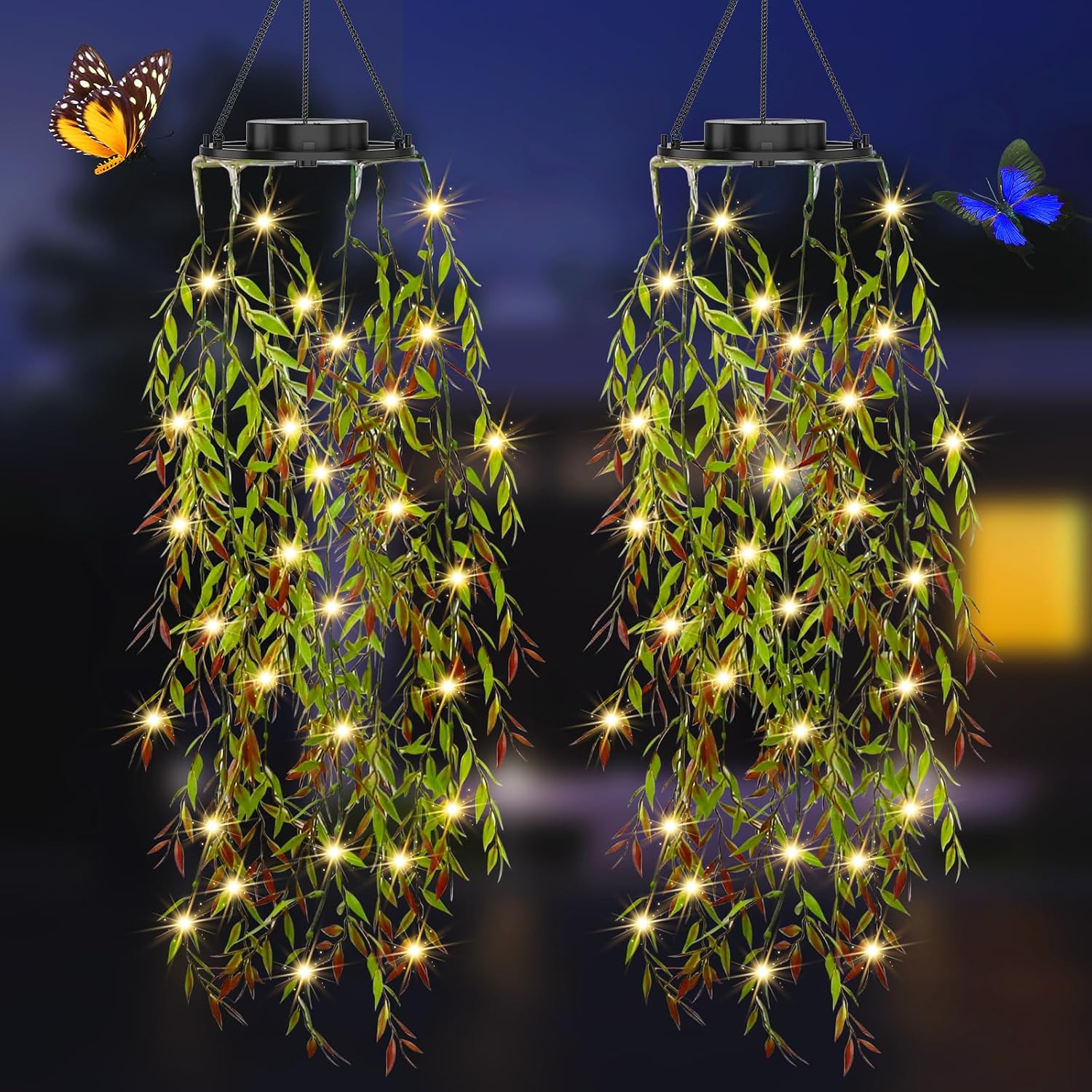 Solar Willow Lights - 66 LED Solar Garden Decorative Lights