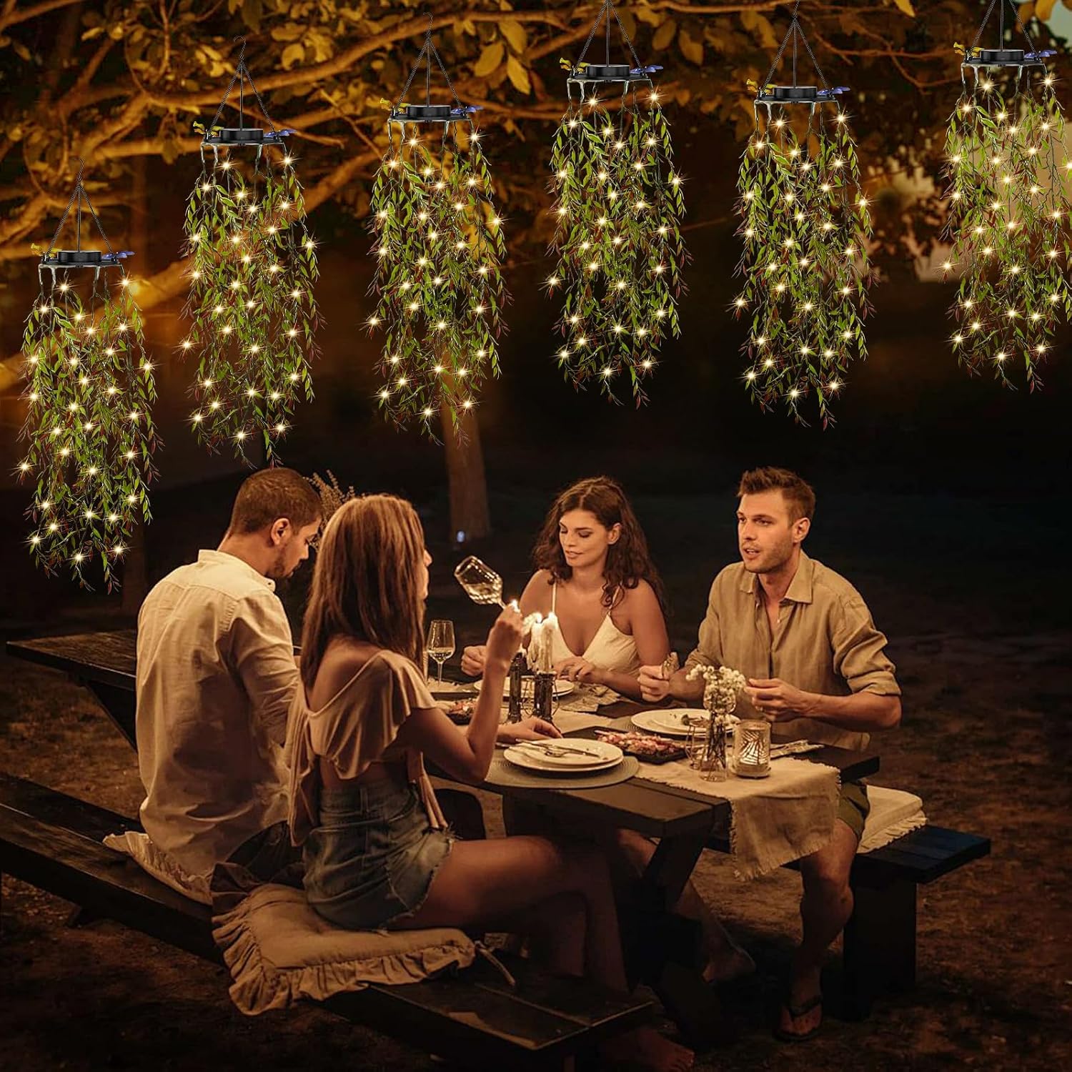 Solar Willow Lights - 66 LED Solar Garden Decorative Lights