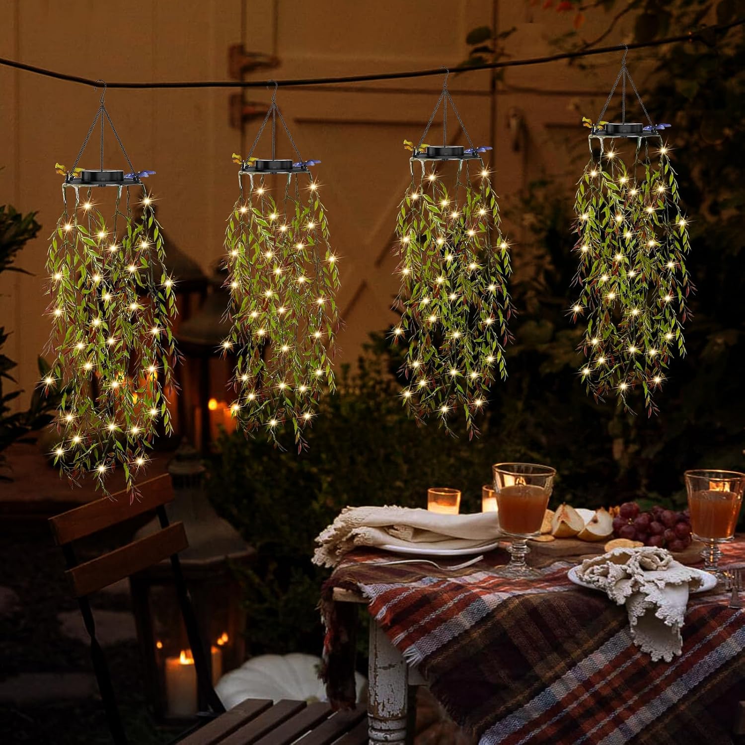 Solar Willow Lights - 66 LED Solar Garden Decorative Lights