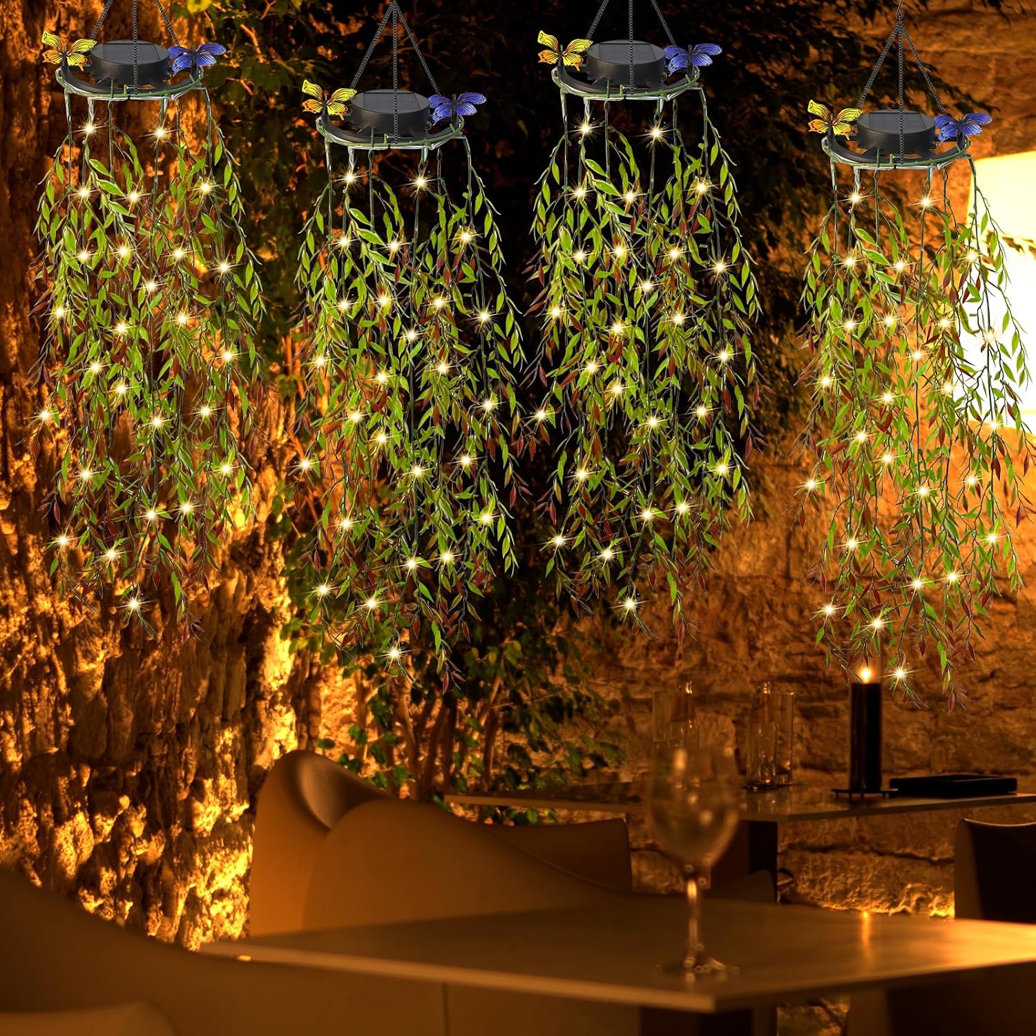 Solar Willow Lights - 66 LED Solar Garden Decorative Lights